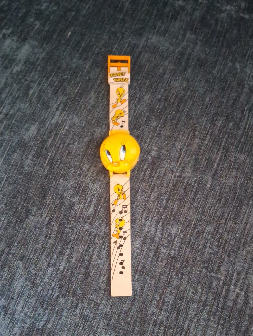 Warner Bros. Tweety Cartoon Yellow and Cream Kids Watch